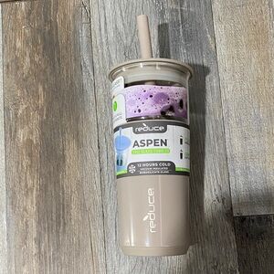 Reduce Aspen glass and Insulated Tumbler - Beige Two- In - one